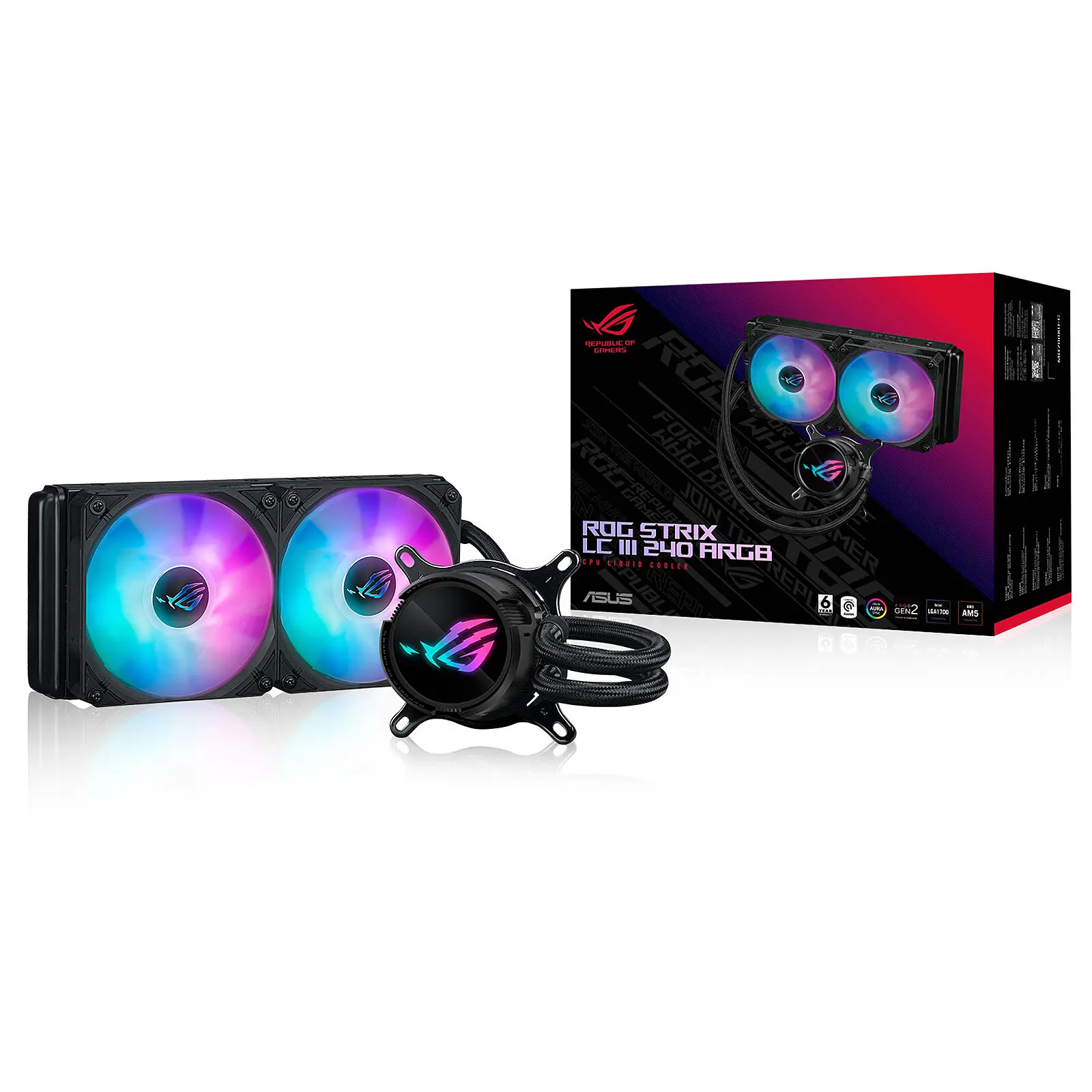 WATERCOOLING ASUS ROG STRIX LC III 240MM ARGB BLACK